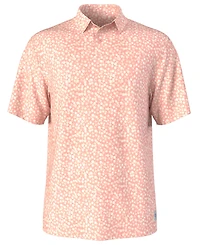 Pga Tour Men's Floral Print Golf Polo Shirt