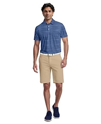 Pga Tour Men's Jacquard Micro Golf Polo Shirt