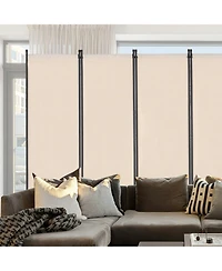 Sugift Room Divider, 6 Panel Folding Privacy Screen for Room Separation
