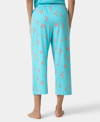 Hue Women's Printed Capri Mid-Rise Pants