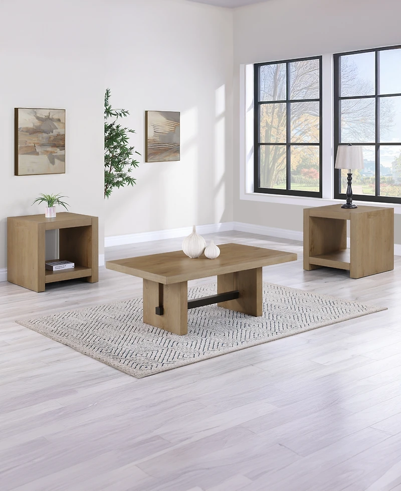 Macai 24" Wood Square End Table