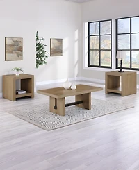 Macai 24" Wood Square End Table
