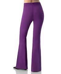 Ivonne Women's Flared Pants with Back Pleats