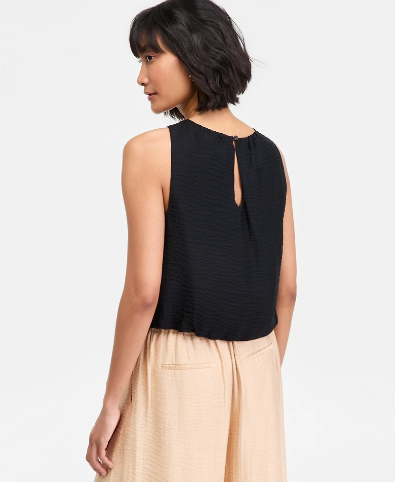 On 34th Women's Gauze Cropped Bubble Tank Top, Macy's Exclusive