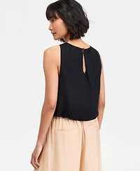 On 34th Women's Gauze Cropped Bubble Tank Top, Macy's Exclusive
