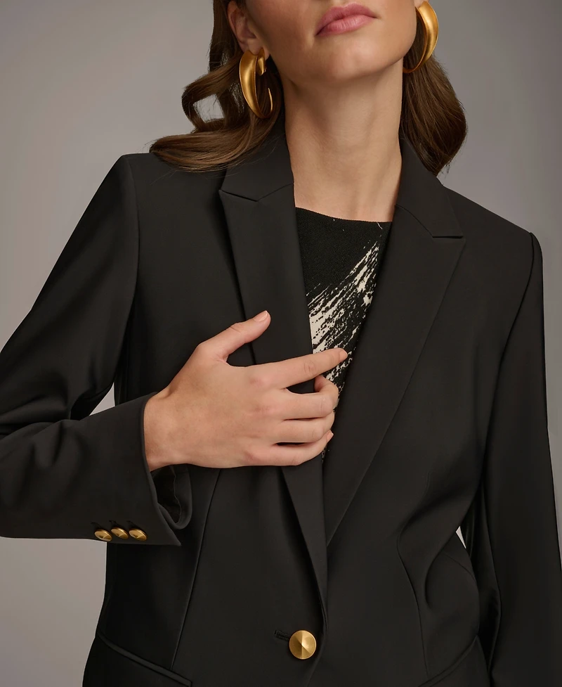 Donna Karan New York Petite Single Breasted Jacket
