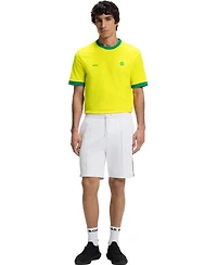 Boss by Hugo Men's Stretch-Cotton Brazil Country Flag Logo T-Shirt