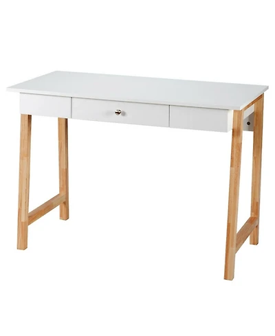 Gouun 42 in Writing Desk with Storage Drawer and Rubberwood Legs