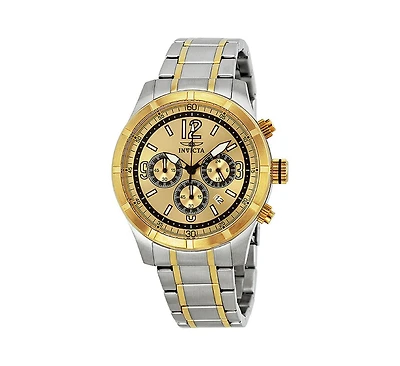 Invicta Men's 11374 Specialty Quartz Chronograph Gold Dial Watch