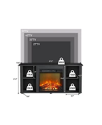 Homlux Modern Electric Fireplace Tv Stand for TVs Up to 55