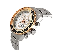 Invicta Men's 12859 Pro Diver Quartz Chronograph White Dial Watch
