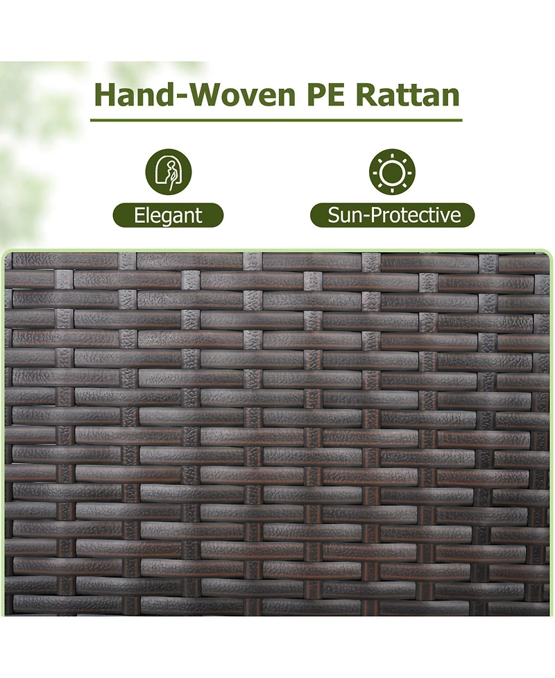 Sugift Outdoor Storage Cabinet with Drawer and Three Shelves