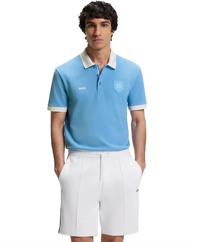 Boss by Hugo Men's Paddy Argentina Country Flag Trim Polo Shirt