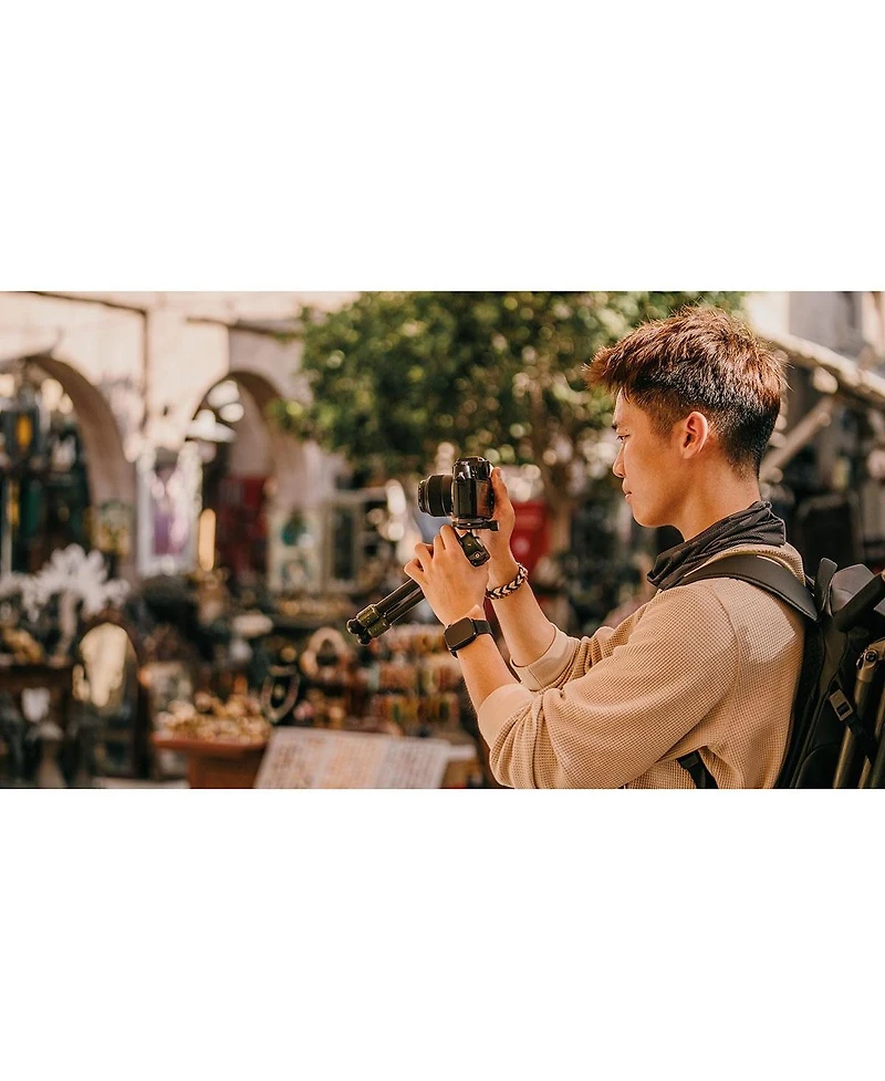 Tilta Tabletop Ball Head with 1-Stage Carbon Fiber Tripod Legs, Snow White