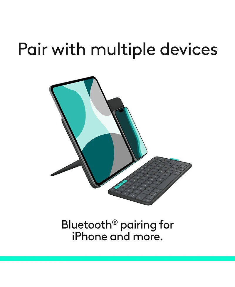 Logitech Folio Touch iPad Keyboard Case with Trackpad and Smart Connector for iPad Air 11-inch (M2 & M3), iPad Air (4th & 5th gen), Graphite