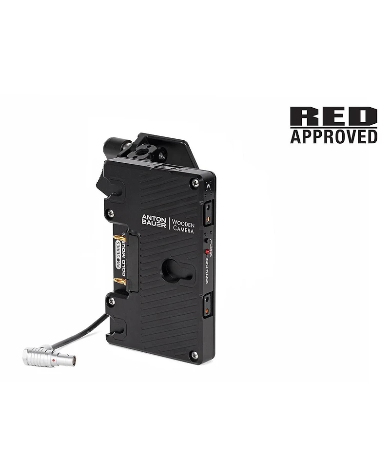 Wooden Camera Battery Slide Pro Gold Mount for Red Komodo Camera