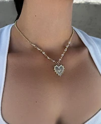 Adornia 3-Piece Heart Pendant Necklace Set