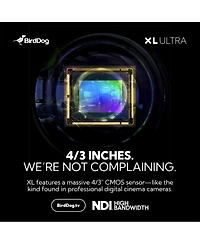 BirdDog Xl Ultra 4K Ultra Hd Ndi HX3/HX2 Hdmi/3G-sdi/Usb 20x Ptz Camera with Ai Tracking