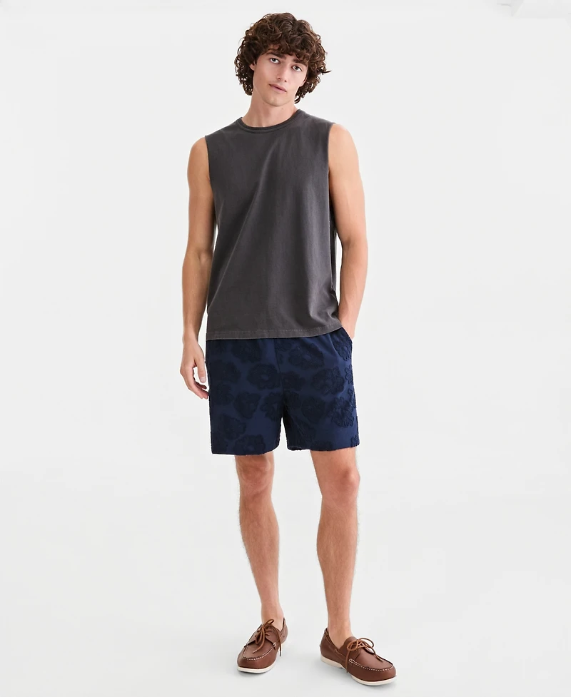 Sun + Stone Men's Cotton Washed Solid-Color Muscle Tank Top, Macy's Exclusive