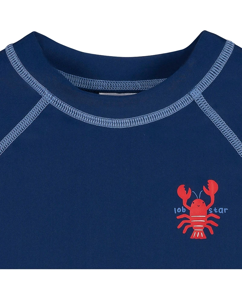 Gerber Toddler Rashguard Top, Navy, 5T