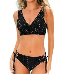 Cupshe Women's Wide Strap Crisscross Tie Side Bikini Set