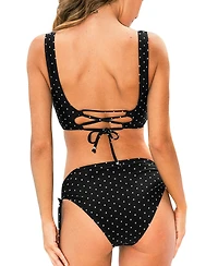 Cupshe Women's Wide Strap Crisscross Tie Side Bikini Set