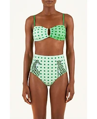 Jessie Zhao New York Women's Polka Bloom Reversible Bandeau Top