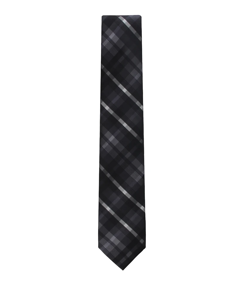 Calvin Klein Men's Drogo Plaid Pattern Tie