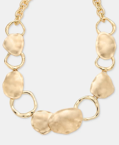 Style & Co Gold-Tone Pendant Link Necklace, Macy's Exclusive