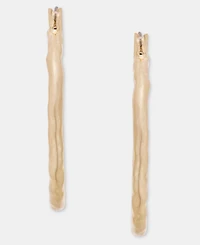 Style & Co Gold-Tone Textured Hoop Earrings, Macy's Exclusive