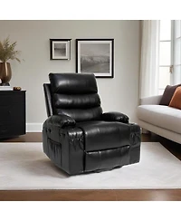 Maison Boucle Power Lift Recliner Chair for Elderly with Heat and Massage, Faux Leather Electric Reclining Remote Control.
