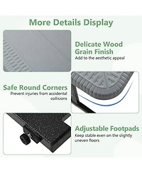 Sugift Outdoor Picnic Table Bench Set for Two to Four People