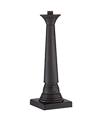 360 Lighting Dolby 28" Tall Column Modern Table Lamps Set of 2 WiFi Smart Socket Bronze Metal Living Room Bedroom