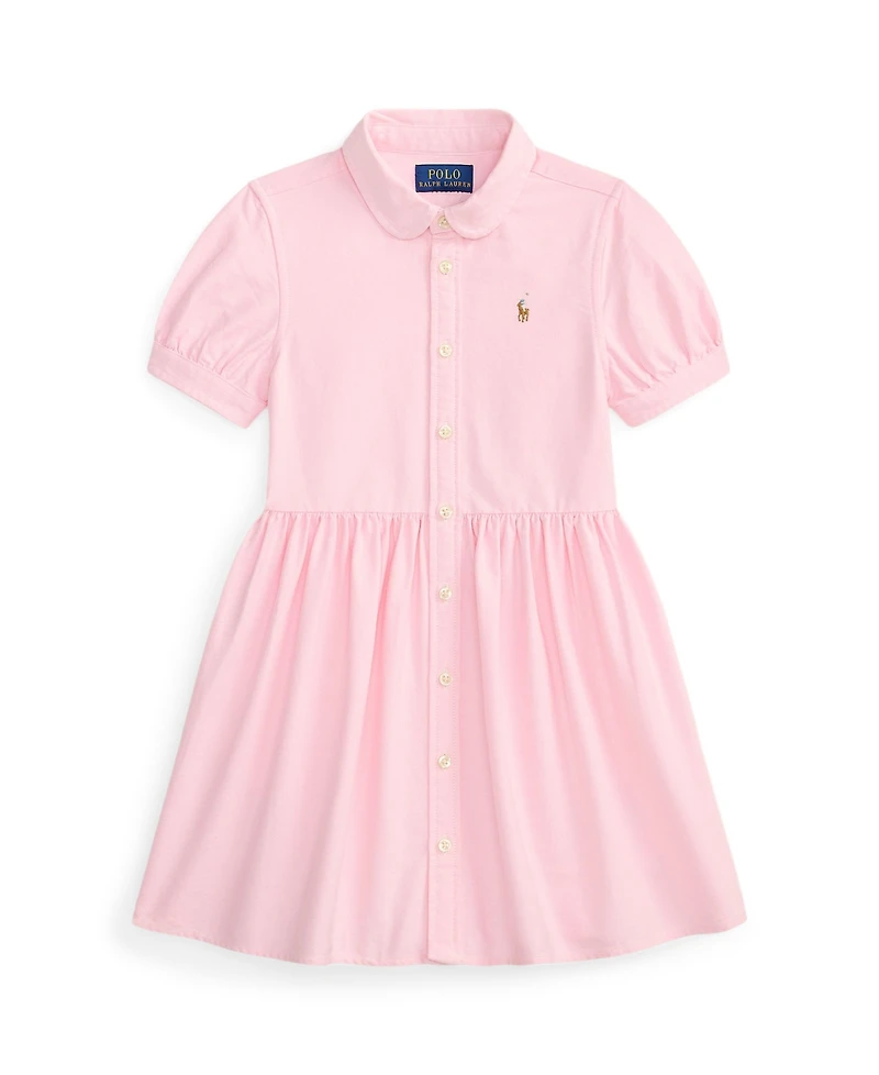 Polo Ralph Lauren Girls' 2T-6X Cotton Oxford Shirtdress