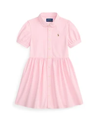 Polo Ralph Lauren Girls' 2T-6X Cotton Oxford Shirtdress