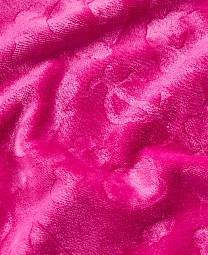 Juicy Couture Embossed Oversized Plush Throw, 60" x 90"