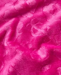 Juicy Couture Embossed Oversized Plush Throw, 60" x 90"