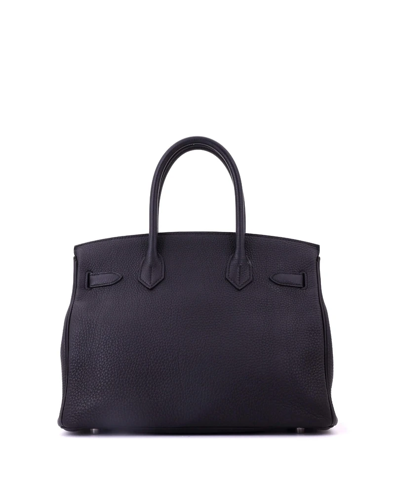 Pre-Owned HERMES Birkin 30 Handbag Togo with Palladium Hardware