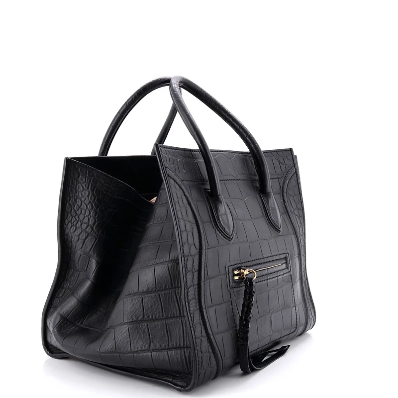 Pre-Owned Celine Medium Phantom Bag Embossed Leather