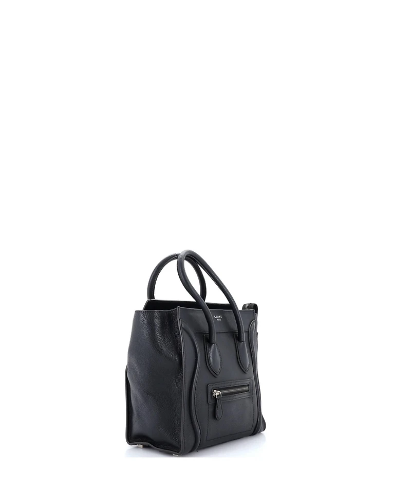 Pre-Owned Celine Micro Luggage Bag Grainy Leather