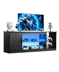 Sugift Tv Stand for 65inches Tv, Modern Entertainment Center with Storage