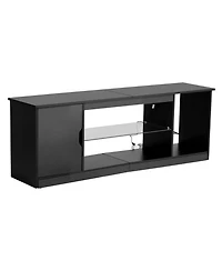 Sugift Tv Stand for 65inches Tv, Modern Entertainment Center with Storage