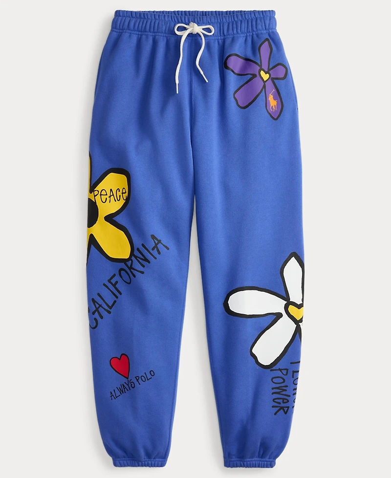 Polo Ralph Lauren Women's Floral Graphic High-Rise Tapered Sweatpants