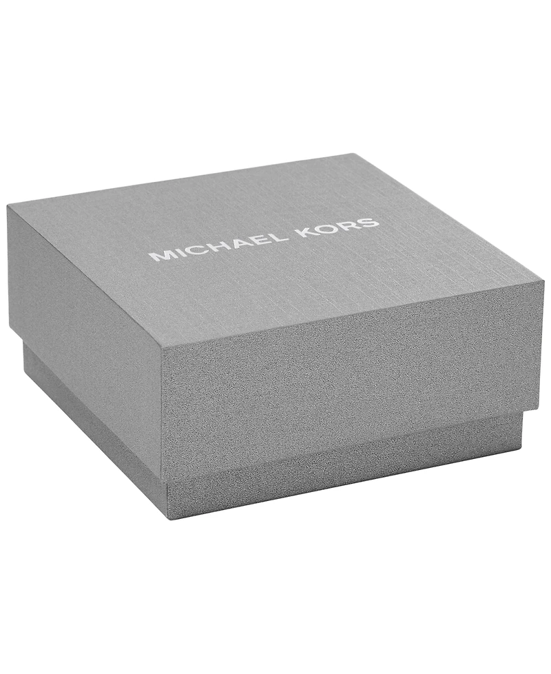 Michael Kors Pave Logo Hoop Earrings