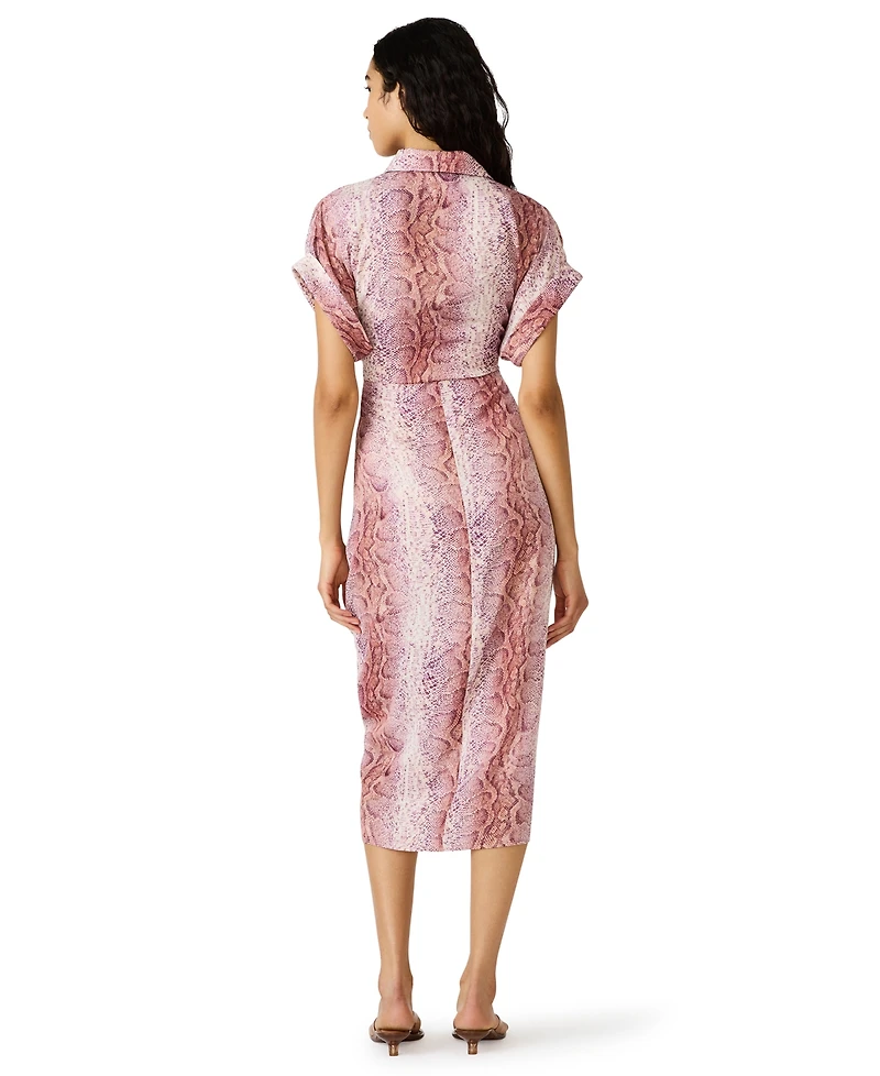 Steve Madden Women's Tori Collared Short-Sleeve Dress