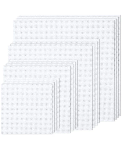 Gnuadz 16 Pcs 14 Ct Cross Fabric Aida Cloth Craft Embroidery Classic Reserve Home Diy Handmade Needlework Decoration