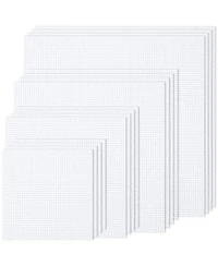 Gnuadz 16 Pcs 14 Ct Cross Fabric Aida Cloth Craft Embroidery Classic Reserve Home Diy Handmade Needlework Decoration