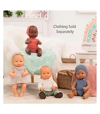 Miniland Doll 12 5/8'' Caucasian Girl (Polybag) - Made in Spain, Anatomically Correct, Quality, Inclusion