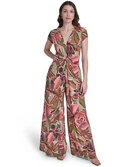 Vince Camuto Petite V-Neck Short-Sleeve Jumpsuit