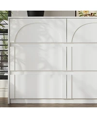 Famapy 63" 9-Drawer Wooden Dresser with Elegant Design – Bedroom Storage Chest